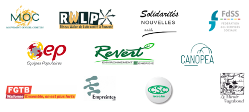 Logos des associations ayant signé la carte blanche